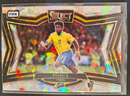 Endrick 2024 Panini Select FIFA Soccer Ice Prizm