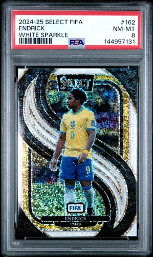 Endrick 2024 Panini Select FIFA White Sparkle