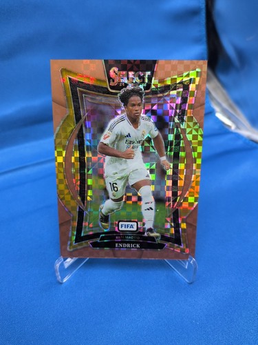 Endrick 2024 Panini Select Terrace Bronze Checker /75