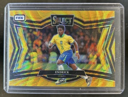 Endrick 2024 Panini Seleziona FIFA Gold Wave /10