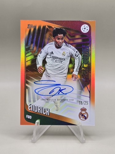 Endrick 2025 Topps UCC Orange Foil /25