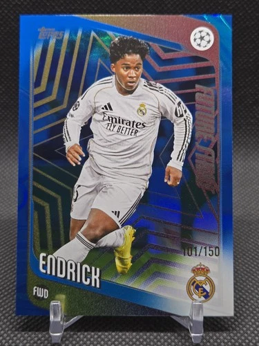 Endrick 2025 Topps UEFA Blue Foil /150