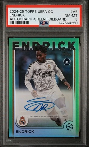 Endrick 2024 Topps UEFA Club Competiciones Verde (Green Foilboard) 62/99