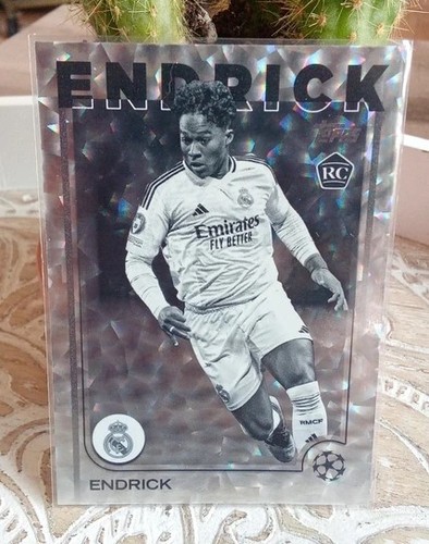Endrick 2024 Topps UEFA UCC Black and White Icy /150