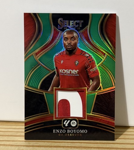 Enzo Boyoma 2025 Panini Select Memorabilia La Liga Selects Green Prizm /5