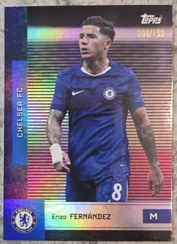 Enzo Fernandez 2025 Topps Chelsea Team Set Cracked Ice /150