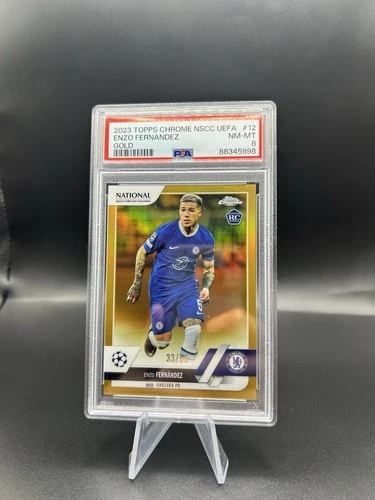 Enzo Fernandez 2023 Topps Chrome Gold /50
