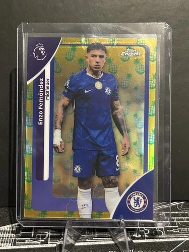 Enzo Fernandez 2026 Topps Chrome Premier League Pineapple