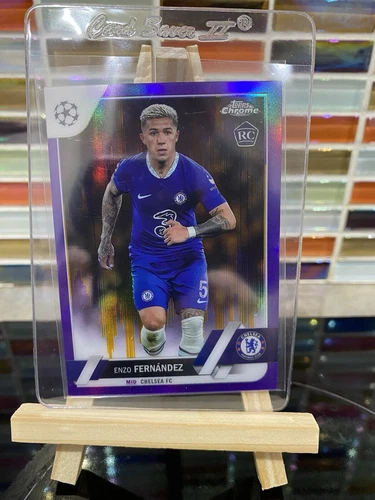 Enzo Fernandez 2023 Topps Chrome Purple Gold Seismic