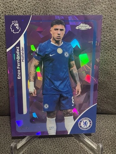 Enzo Fernandez 2026 Topps Chrome Sapphire Purple Refractor /15