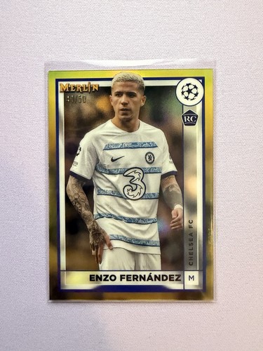 Enzo Fernandez 2023 Topps Merlin Chrome /50