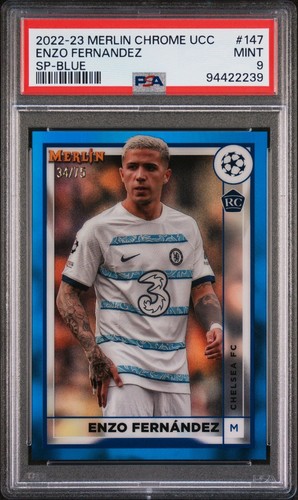 Enzo Fernandez 2022 Topps Merlin Chrome /75