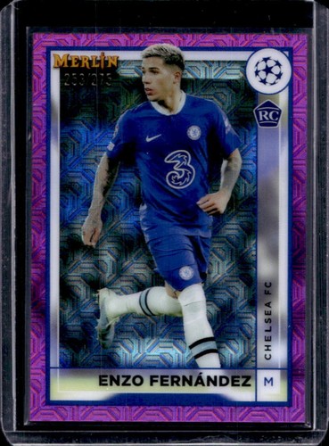 Enzo Fernandez 2022 Topps Merlin Chrome Pink Refractor /275