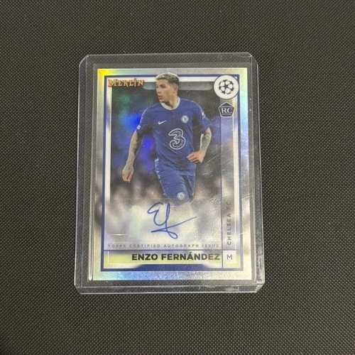 Enzo Fernandez 2023 Topps Merlin Chrome Refractor