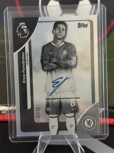 Enzo Fernandez 2026 Topps Premier League Black And White /75