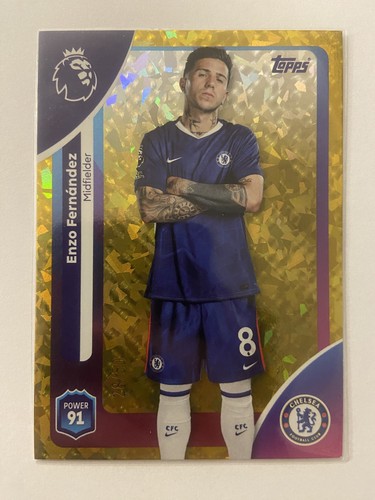 Enzo Fernandez 2025 Topps Premier League Gold Diamond /50