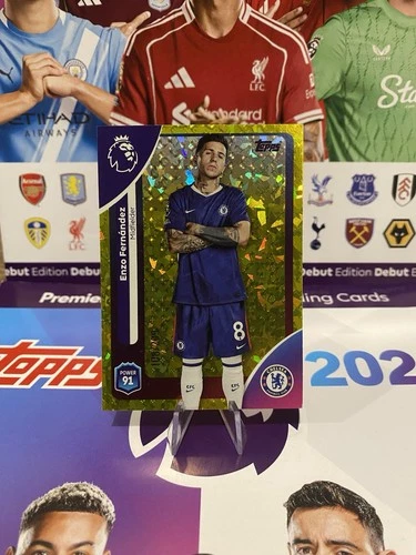 Enzo Fernandez 2026 Topps Premier League Yellow Diamond /299
