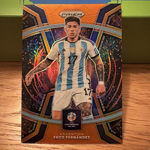 Enzo Fernandez 2024 Panini Prizm Copa America Orange Prizm /25