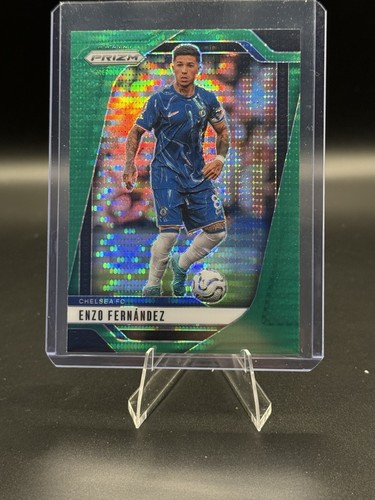 Enzo Fernandez 2024 Panini Prizm Green Pulsar Prizm Sparkle