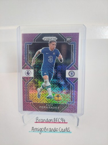 Enzo Fernandez 2022 Panini Prizm Purple Mojo