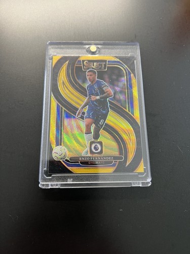Enzo Fernandez 2024 Panini Select Gold Wave /10