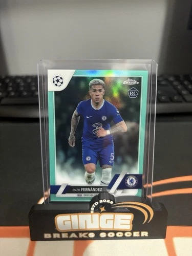 Enzo Fernández 2023 Topps Chrome Aqua Refractor /199