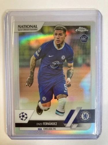 Enzo Fernández 2022 Topps Chrome Sapphire Green