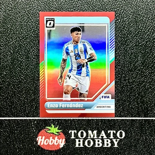 Enzo Fernández 2024 Panini Donruss FIFA 2024-25 Optic Prizm Refractor Rojo /299