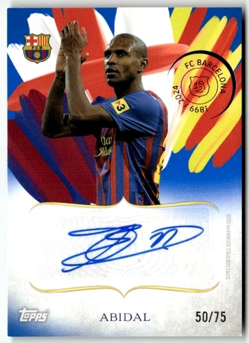 Eric Abidal 2025 Topps Barcelona 125 Year Legacy Bleue /75