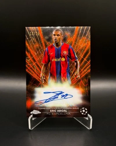 Eric Abidal 2023 Topps UCC Chrome Black Lazer /25