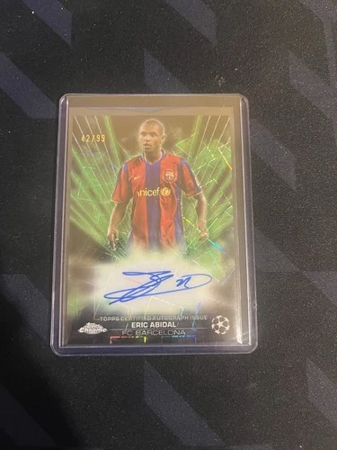 Eric Abidal 2024 Topps UCC Chrome Black Lazer /99