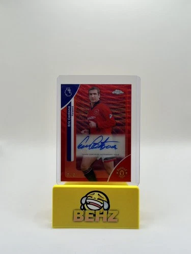 Eric Cantona 2025 Topps Chrome Red Wave /5