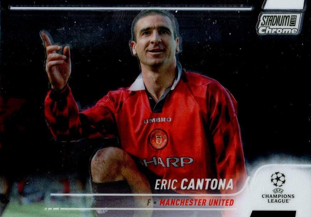 Eric Cantona 2021 Topps Stadium Club Chrome UEFA 99