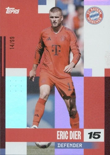 Eric Dier 2025 Topps FC Bayern Munich Team Set /150