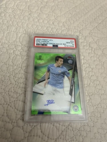 Eric García 2020 Topps Finest Neon Green Wave