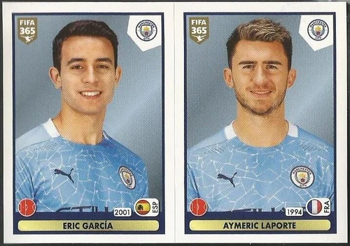 Eric Garcia / Aymeric Laporte 2021 Panini FIFA 365