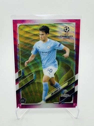 Eric Garcia 2020 Topps Chrome UEFA Champions League Pink X-Fractor