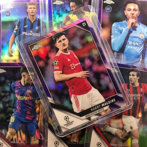 Eric Garcia 2021 Topps Chrome UEFA UCL Purple /250