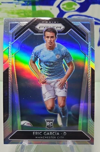 Eric Garcia 2021 Panini Prizm Premier League Silver Prizm
