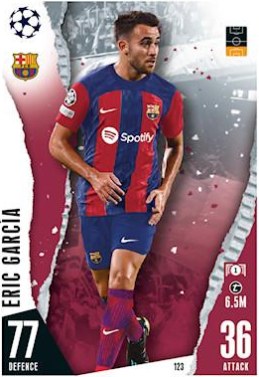 Eric Garcia 2023 Topps Match Attax UEFA Club Competitions