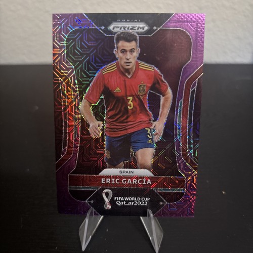 Eric Garcia 2022 Panini World Cup Prizm Purple Mojo /49