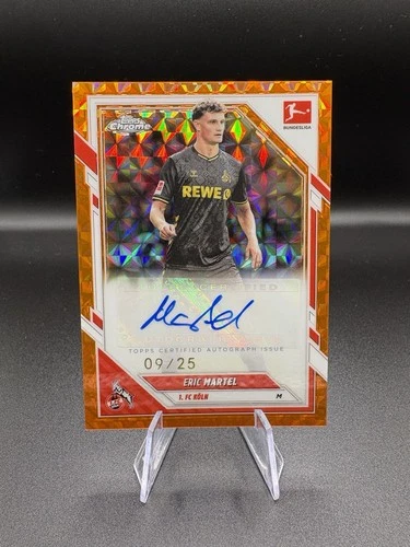 Eric Martel 2025 Topps Chrome Bundesliga Orange Geometric /25