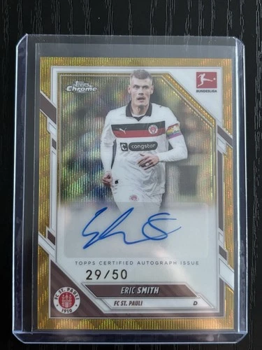 Eric Smith 2026 Topps Bundesliga Chrome Gold /50