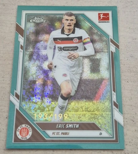 Eric Smith 2026 Topps Chrome Bundesliga Aqua /199