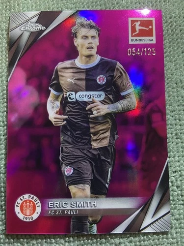 Eric Smith 2024 Topps Chrome Bundesliga Magenta Refractor /125