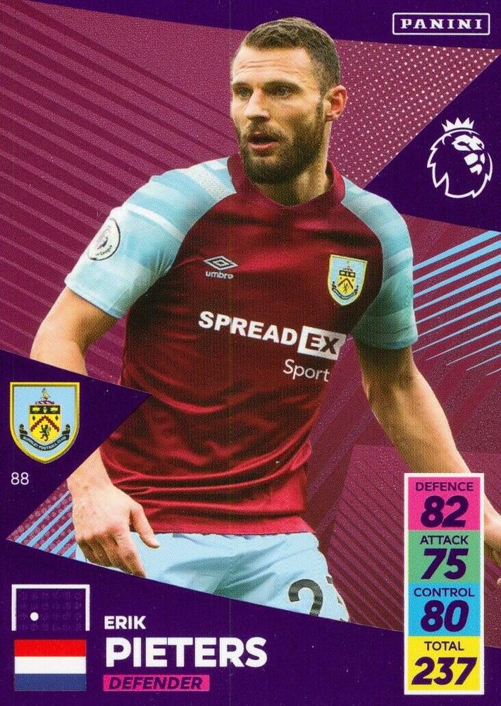 Erik Pieters 2021 Panini Adrenalyn XL Premier League