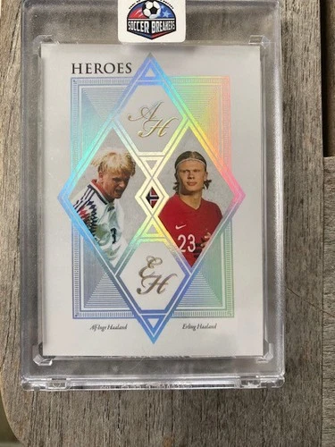 Erling Haaland / Alf-Inge Haaland 2021 Futera Eroi Unici 1/1