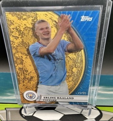 Erling Haaland 2024 Topps Blue Moon /15