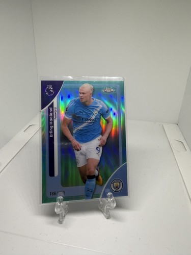Erling Haaland 2025 Topps Chrome Aqua Refractor /199