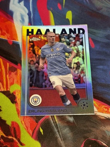 Erling Haaland 2025 Topps Chrome Argento Rifrattore